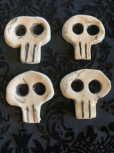 Load image into Gallery viewer, Ceramic Skull Buttons