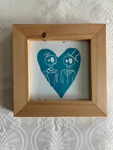 Framed Screen print “Eternal Love”