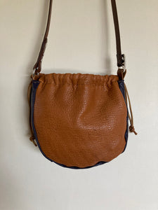 Small Cinch Top Shoulder bag with "Spell Components" screen print