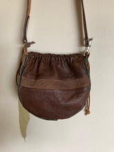 Load image into Gallery viewer, Small Rich Brown Cinch Top Shoulder Bag