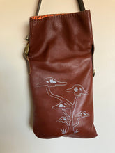 Load image into Gallery viewer, Brown Fold Over Bag with Skull Mushroom Cluster Printed on Front