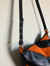 Load image into Gallery viewer, Stiped Shoulder bag in Orange and Black