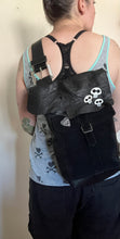 Load image into Gallery viewer, Black Leather Backpack