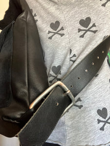 Black Leather Backpack