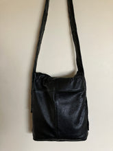 Load image into Gallery viewer, Black Satchel bag with Green Bottle of Bones Screen print on Front