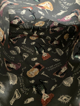 Load image into Gallery viewer, Black Satchel bag with Green Bottle of Bones Screen print on Front