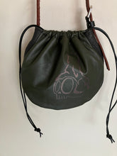 Load image into Gallery viewer, Cinch Top Bag with Skull Candle Screen print