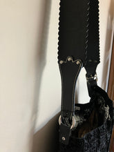 Load image into Gallery viewer, Black Velvet Filigree Shoulder Bag