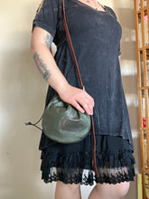 Load image into Gallery viewer, Cinch Top Bag with Skull Candle Screen print