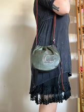 Load image into Gallery viewer, Cinch Top Bag with Skull Candle Screen print
