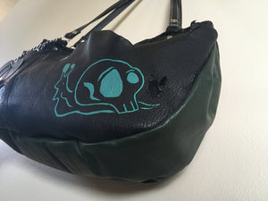 Black Half Moon Shoulder purse