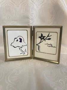 2 -in- 1 Framed prints of "Ghost Mushroom" and "Deadly Nightshade"