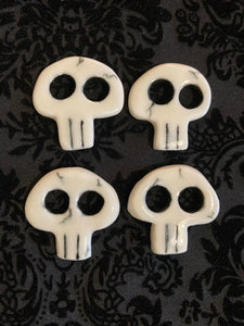 Ceramic Skull Buttons