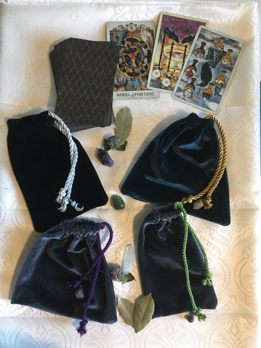 Reclaimed Velvet Tarot card bags
